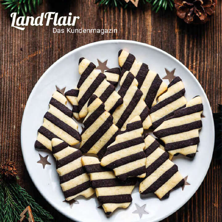 landflair kundenmagazin rezept für kekse tannenbaeume vanilie schoko 800x800